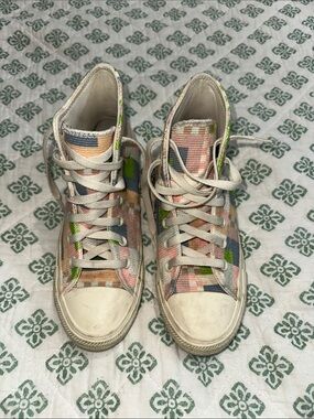 Converse Multicolor Patchwork High-Top Sneakers